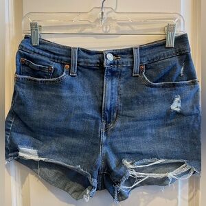 Levi’s High Rise Shorts Sz 29 Distressed